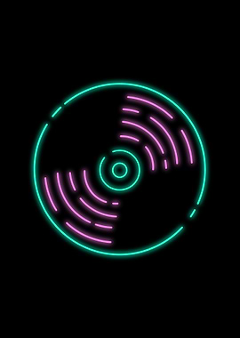 Neon Vinyl Record