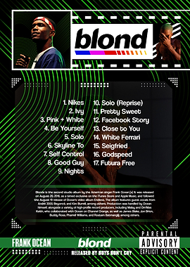 Frank Ocean - Blond Album Cover