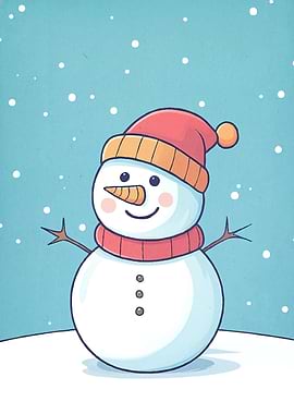 Cartoon Snowman