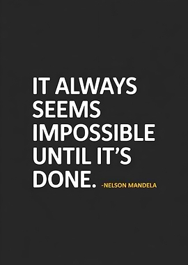 Inspirational Quote by Nelson Mandela