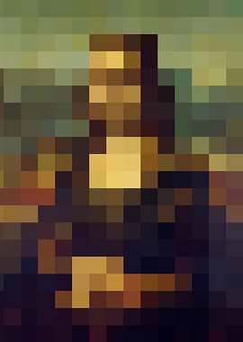 Pixelated Mona Lisa