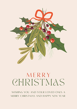 Merry Christmas Holiday Card