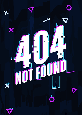 404 Not Found Glitch Art