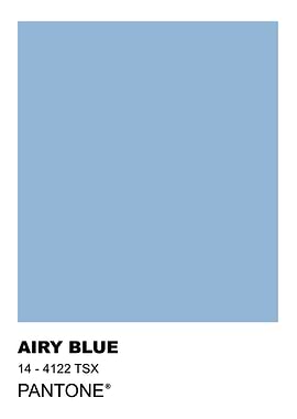Airy Blue Pantone Color Swatch