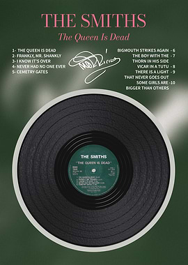 The Queen Is Dead Vinyl Poster