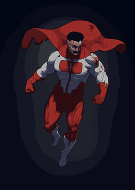 Invincible Superhero in Action