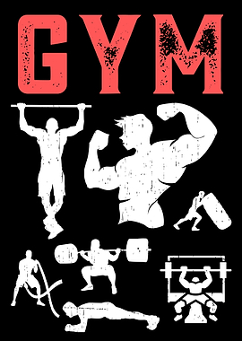 Gym Workout Fitness Illustration