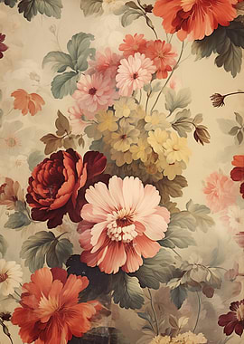 Floral Roses and Daisies