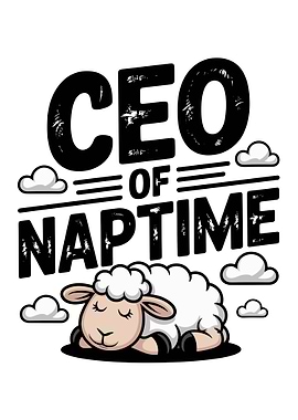 CEO of Naptime Sheep Cartoon