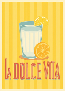 La Dolce Vita Lemonade Illustration
