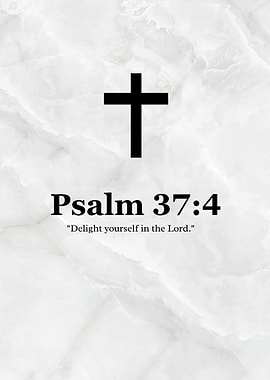 Psalm 37:4 Christian Scripture Art