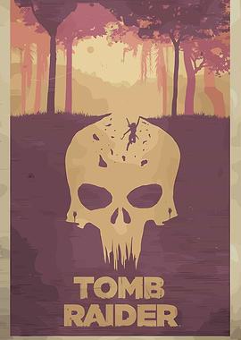 Tomb Raider Skull Poster