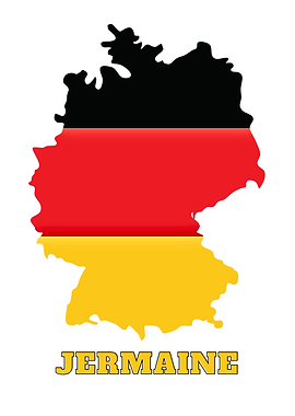 Germany Map Flag Jermaine