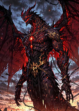 Chained Inferno Dragon Lord