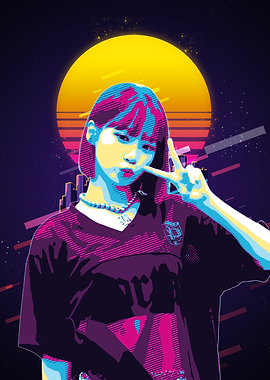 Retro Pop Art Portrait