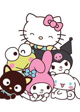 Sanrio Characters Group Illustration