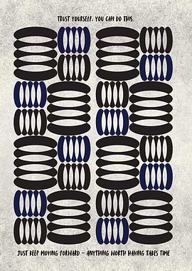 Motivational Abstract Art with Text