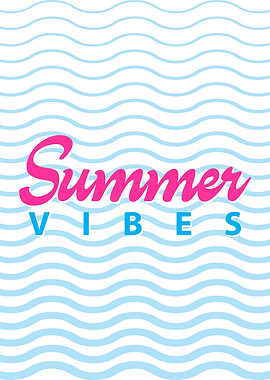 Summer Vibes Text Art