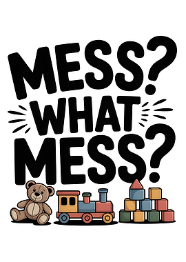 Mess? What Mess? Playroom Illustration