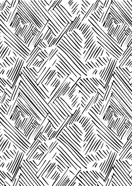 Abstract Black and White Line Pattern