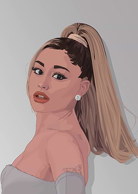 Ariana Grande Digital Portrait