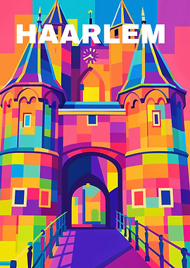 Haarlem City Gate Colorful Art