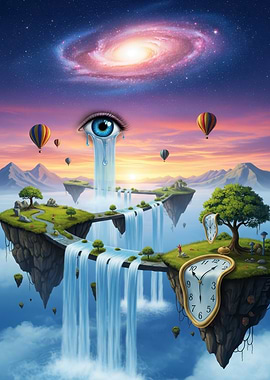 Surreal Floating Islands