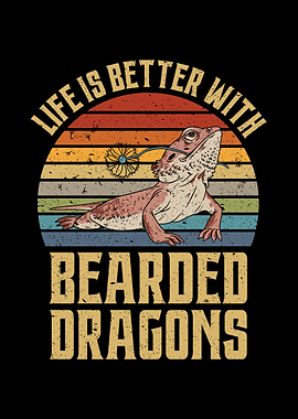Bearded Dragon Retro