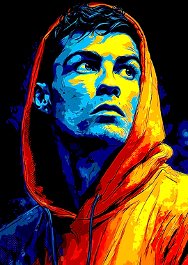 Cristiano Ronaldo Pop Art Portrait