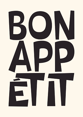 Bon Appétit Text Art