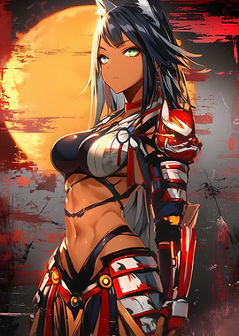Anime Wolf Girl Warrior