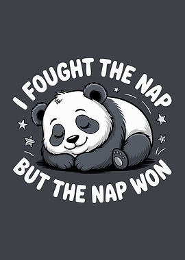 Sleeping Panda Cartoon Funny Nap