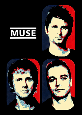Muse Band Portrait Pop Art