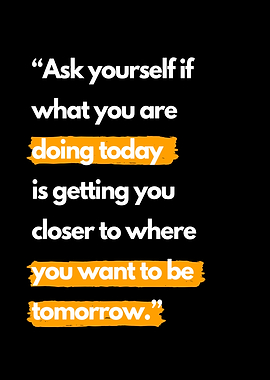 Motivational Quote on Black Background