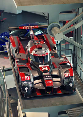 Audi Sport Race Car Display