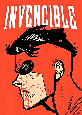 Invincible Comic Book Character Portrait