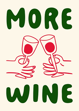 More Wine Illustration