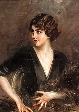 Portrait of a Woman in Black