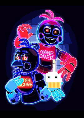 Five Nights at Freddy's Neon Art