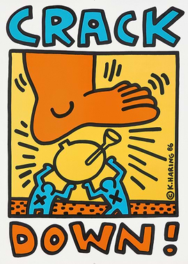 Crack Down by Keith Haring