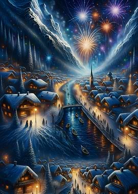 Winter Village Fireworks Night