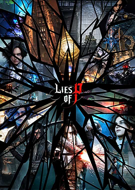 Lies of P Shattered Glass Poster