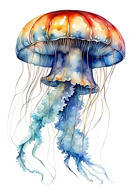 Watercolor Jellyfish