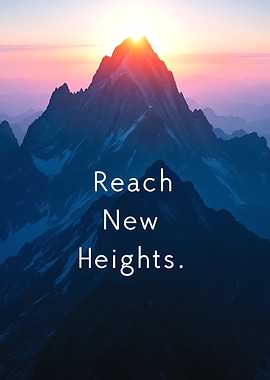 Hiking Reach New Heights Mountain Landscape