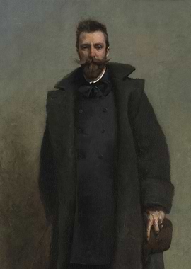 Portrait of a Man with Mustache