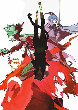 Anime Characters Group Illustration