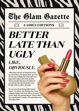 Glam Gazette Lipstick Ad
