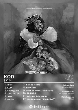 J. Cole - KOD Album Cover