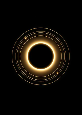 Golden Solar Eclipse Geometry
