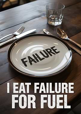 I Eat Failure For Fuel Motivational Poster